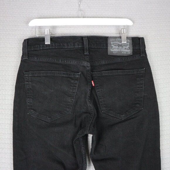 Levi's 511 Black Denim Modern Slim Jeans 32x32 - Picture 5 of 7